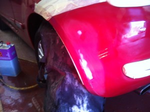 Car Bumper Scuff Repair Step 2